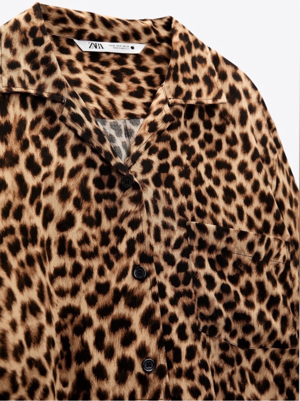 NWT - Women’s ZARA Animal Print Matching Set (Shirt & Pants) - Picture 9 of 11